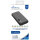 MediaRange Mobile charger I Powerbank 20.000mAh with battery level LCD, 2x USB-A and 1x USB-C®, supports USB-C® Power Delivery and Quick Charge, black