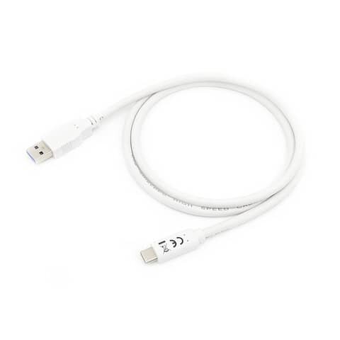 USB 3.2 Gen 1x1 Type-A to C, M/M , 2.0m, White