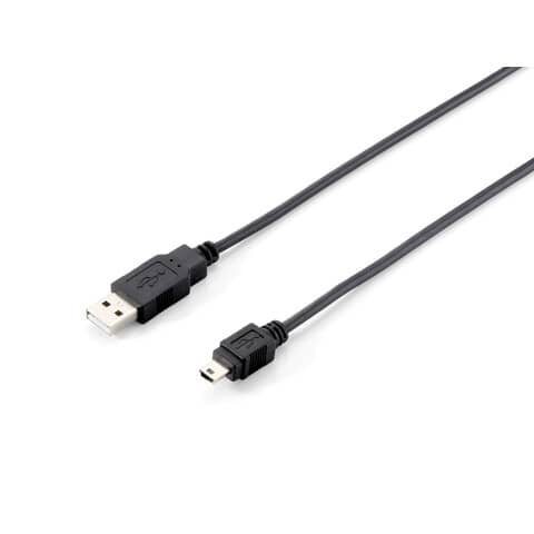 USB 2.0 Cable Type A Male to Mini-B Male 1,8m