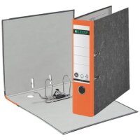 1080 Ordner A4 Wolkenmarmor, 80 mm, orange