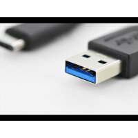 DIGITUS USB 3.0 Anschlusskabel Typ C -A  St/St     1.0m,  sw