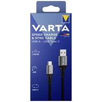 Ladekabel, USB-A/USB-C, 2.0m, schwarz gallery