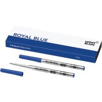 Kugelschreibermine - F, 2 Minen, royal blue