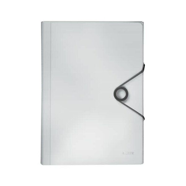 4579 Fächermappe Solid - 6 Fächer, A4, 250 Blatt, PP, weiß