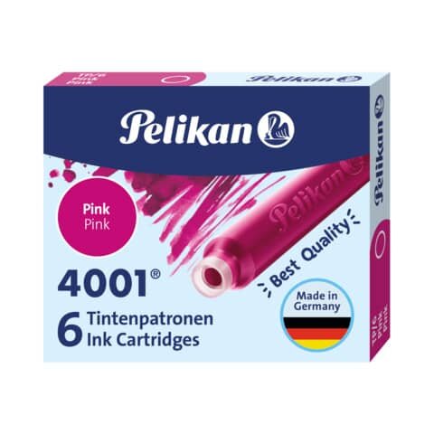 Pelikan 4001 TP/6 Tintenpatronen für Füller pink 6 St.