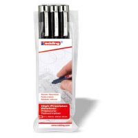 edding 1800 profipen Fineliner schwarz 0,1 + 0,3 + 0,5...