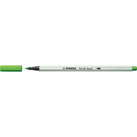 Premium-Filzstift mit Pinselspitze für variable Strichstärken - Pen 68 brush - Einzelstift - laubgrün