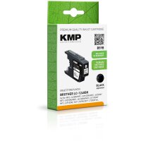 KMP B59B schwarz Druckerpatrone kompatibel zu brother LC-124