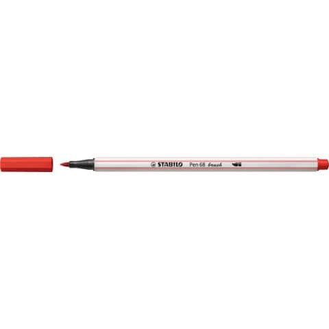 STABILO Pen 68 brush Brush-Pens rot, 10 St.
