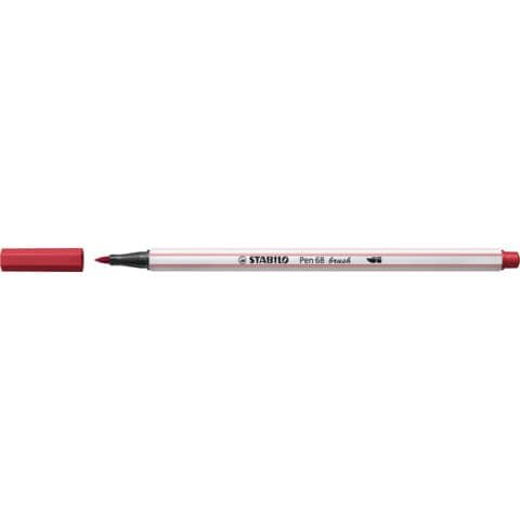 Premium-Filzstift mit Pinselspitze für variable Strichstärken - Pen 68 brush - Einzelstift - dunkelrot