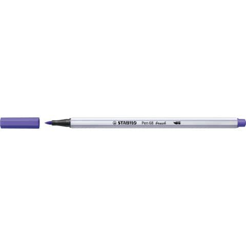 Premium-Filzstift mit Pinselspitze für variable Strichstärken - Pen 68 brush - Einzelstift - violett