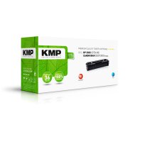 KMP Toner HP CF541X cyan 2500 S. H-T246CX remanufactured 2