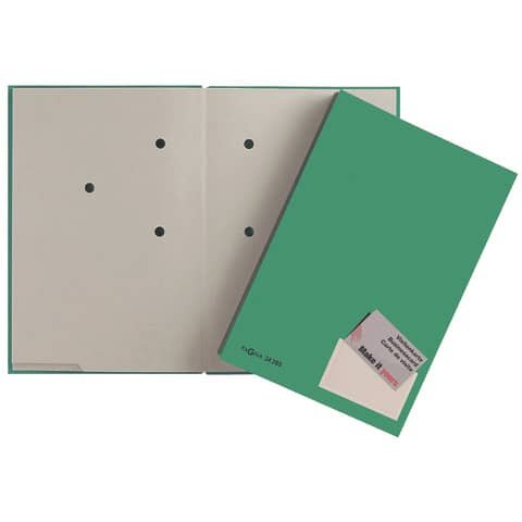 Unterschriftsmappe Color - 20 Fächer, PP kaschiert, grün