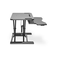 DIGITUS Schreibtischaufsatz verstellbar 95x61x11-46cm schw. 