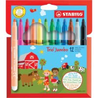 STABILO Trio Jumbo Filzstifte farbsortiert, 1