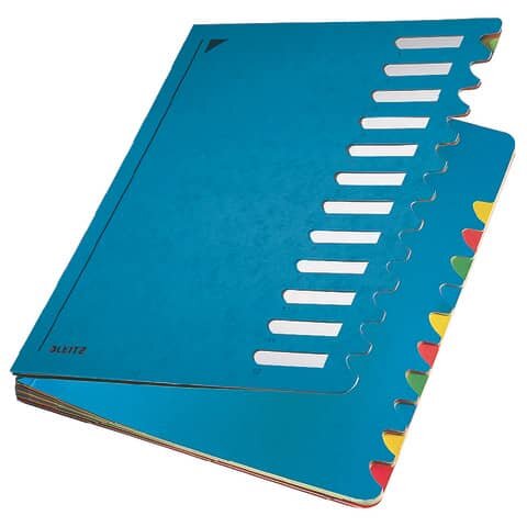5912 Deskorganizer Color 1-12 - 12 Fächer, Pendarec-Karton (RC), blau