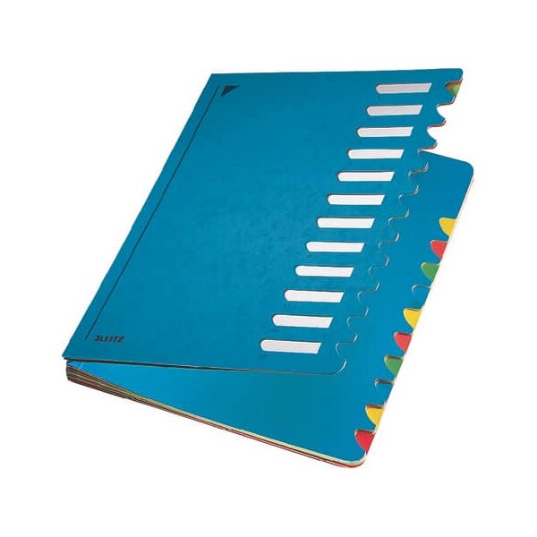 5912 Deskorganizer Color 1-12 - 12 Fächer, Pendarec-Karton (RC), blau