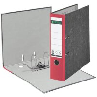 1080 Ordner A4 Wolkenmarmor, 80 mm, rot