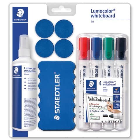 Whiteboardmarker Lumocolor® Set - praktische Grundausstattung, Blister