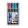 Permanentmarker Lumocolor® 350, nachfüllbar, STAEDTLER Box mit 4 Farben
