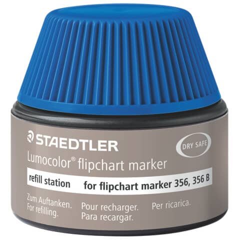 Tinte für Marker Lumocolor® refill station - 30 ml, blau