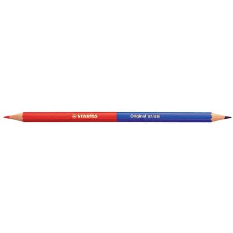Premium-Buntstift - Original - Einzelstift - zweifarbig, rot & blau