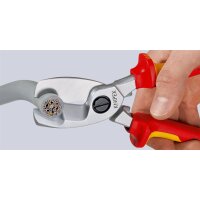 KNIPEX Kabelschere VDE mit Doppelschneide 95 16 200, Lä