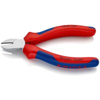 KNIPEX 70 05 125 Seitenschneider mit Mehrkomponenten-Hüllen verchromt 125 mm