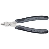 KNIPEX 78 03 125 ESD Electronic Super Knips® ESD mit Mehrkomponenten-Hüllen 125 mm