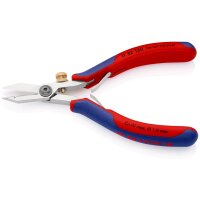 KNIPEX 11 82 130 Elektronik-Abisolierschere mit Mehrkomponenten-Hüllen 140 mm