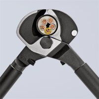 KNIPEX 95 12 500 Kabelschere mit Mehrkomponenten-Hüllen 500 mm