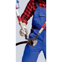 KNIPEX 95 32 038 Kabelschere (Ratschenprinzip) mit Teleskopschenkeln mit Mehrkomponenten-Hüllen 570 mm