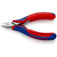 KNIPEX 77 42 115 Elektronik-Seitenschneider mit Mehrkomponenten-Hüllen 115 mm