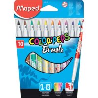 Pinselfilzstift ColorPeps Brush - farbig sortiert, 10...