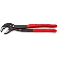 KNIPEX 87 21 300 Cobra® QuickSet Hightech-Wasserpumpenzange mit rutschhemmendem Kunststoff überzogen grau atramentiert 300 mm