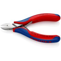 KNIPEX 77 02 115 Elektronik-Seitenschneider mit Mehrkomponenten-Hüllen 115 mm