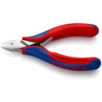 KNIPEX 77 32 115 Elektronik-Seitenschneider mit Mehrkomponenten-Hüllen 115 mm