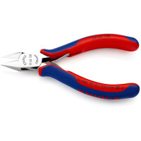 KNIPEX 77 42 130 Elektronik-Seitenschneider mit Mehrkomponenten-Hüllen 130 mm