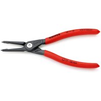 KNIPEX 48 11 J2 Präzisions-Sicherungsringzange für Innenringe in Bohrungen mit rutschhemmendem Kunststoff überzogen grau atramentiert 180 mm