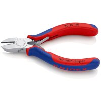 KNIPEX 70 15 110 Seitenschneider mit Mehrkomponenten-Hüllen verchromt 110 mm