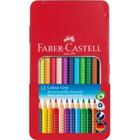 FABER-CASTELL Colour GRIP Buntstifte farbsortiert, 12 St.
