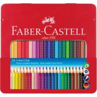 FABER-CASTELL Colour GRIP Buntstifte farbsortiert, 24 St.