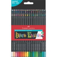 FABER-CASTELL Black Edition Buntstifte farbsortiert, 36 St.