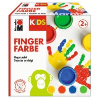Marabu KiDS Fingerfarbe farbsortiert, 4  gallery
