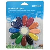 DONAU Wachsmalsteine farbsortiert, 12 St gallery