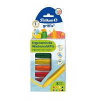 Pelikan griffix&reg; Wachsmalstifte farbsortiert, 8 St.