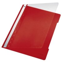 4191 Schnellhefter - A4, langes Beschriftungsfeld, PVC, rot