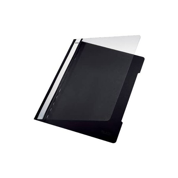 4191 Schnellhefter - A4, langes Beschriftungsfeld, PVC, schwarz