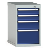 Schubladenschrank 700x419x750mm 4 Schubl. Einfachauszug...