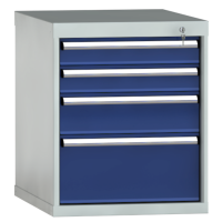 Schubladenschrank 700x572x605mm 4 Schubl. Einfachauszug 100 kg